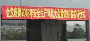 金龙座椅2018年安全生产动员大会暨责任书签订仪式